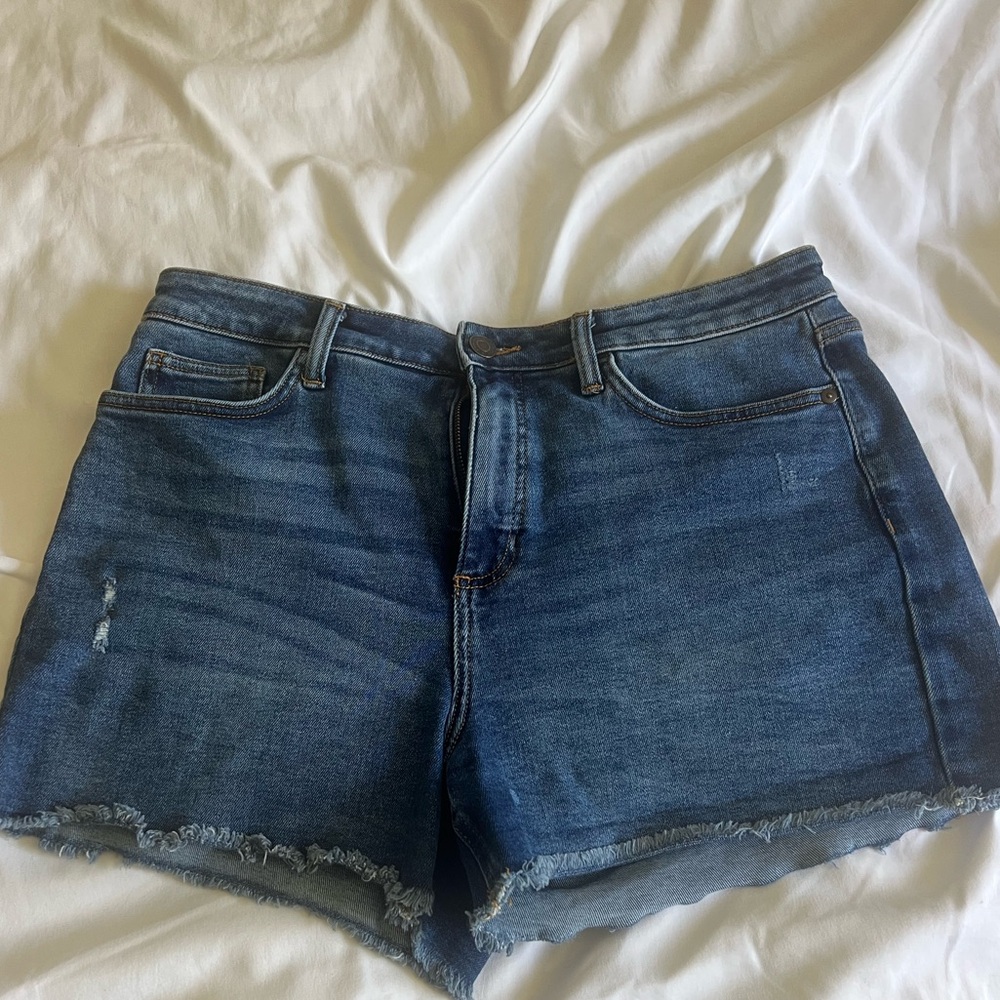 LC Lauren Conrad Dark Blue Denim Shorts